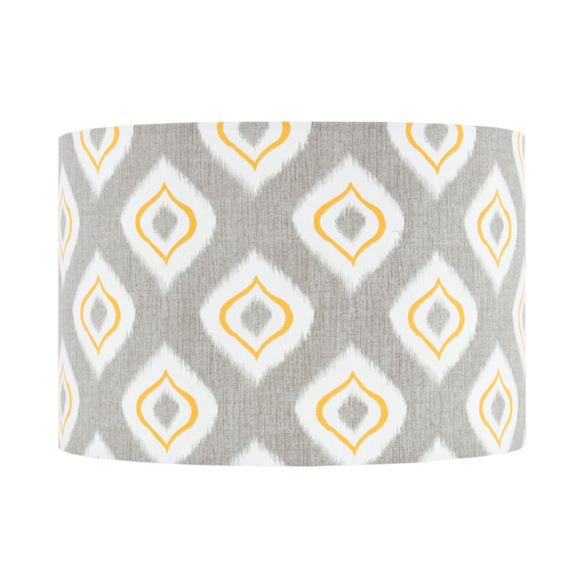Grey And Mustard Abstract Patterned Shade – image 2