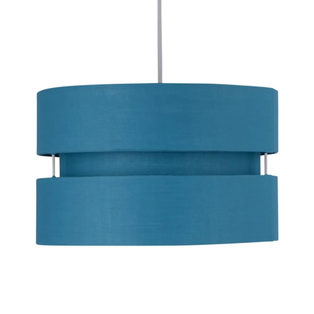 Teal Layered Easy Fit Drum Light Shade - Teal – image 2