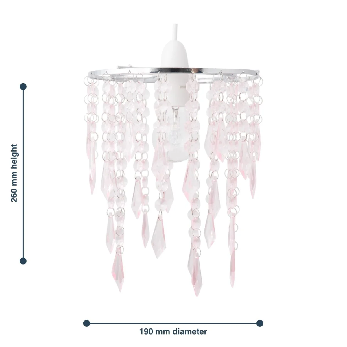 Chrome & Pink Jewels Light Shade - Chrome & Pink – image 6
