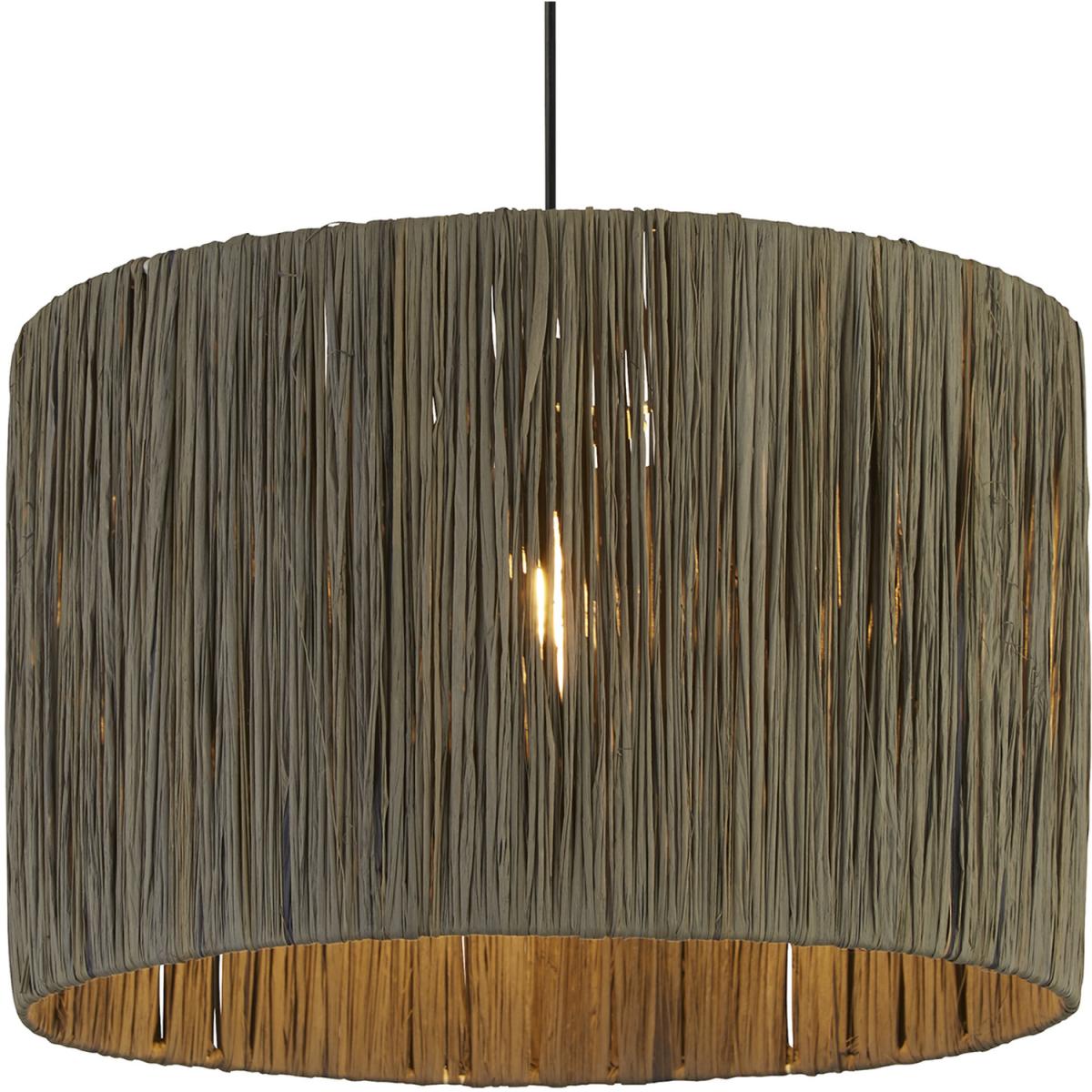 Dark Grey Raffia Shade  - Grey – image 2