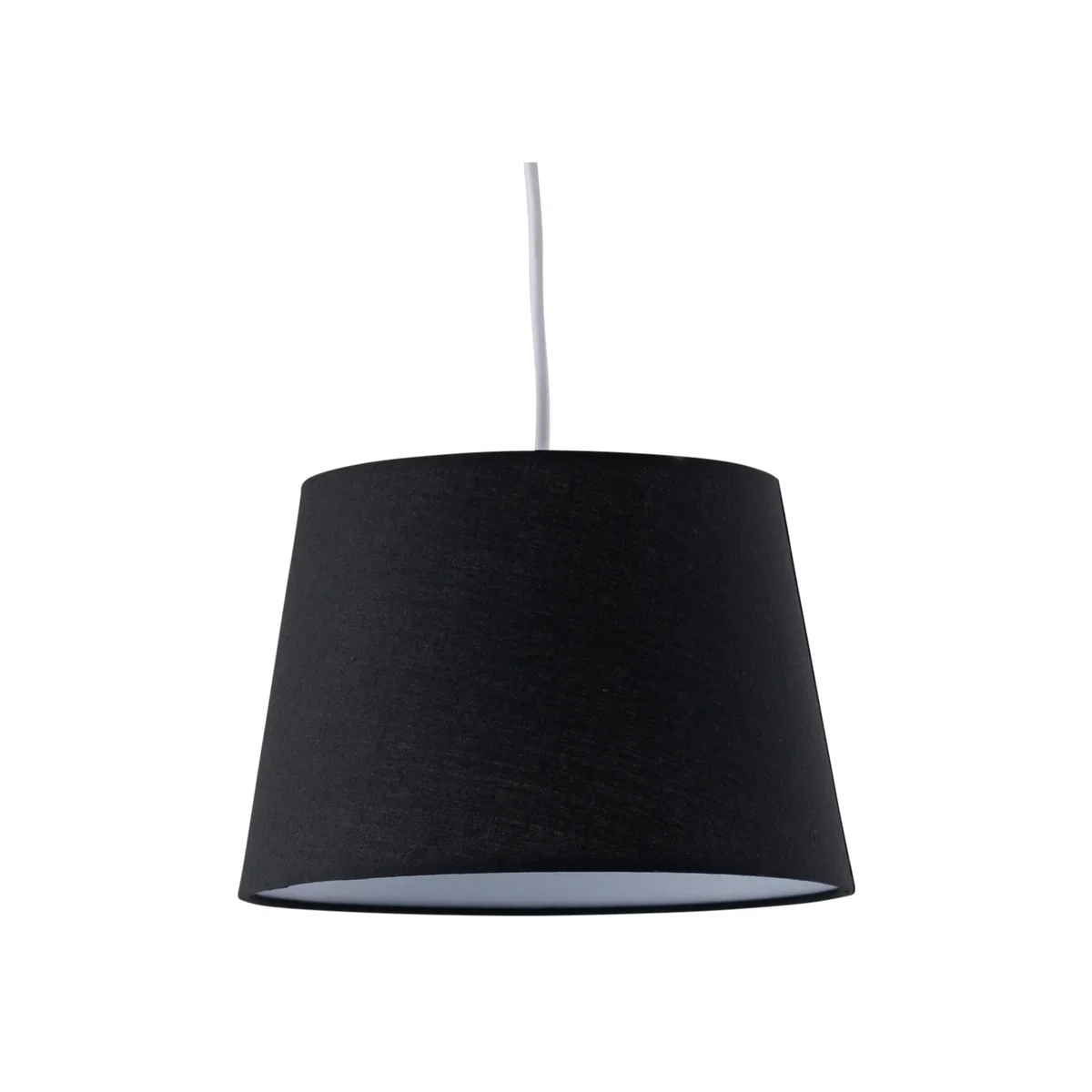 Black Cotton 23cm Tapered Cylinder Pendant Or Lamp Shade - Black – image 1