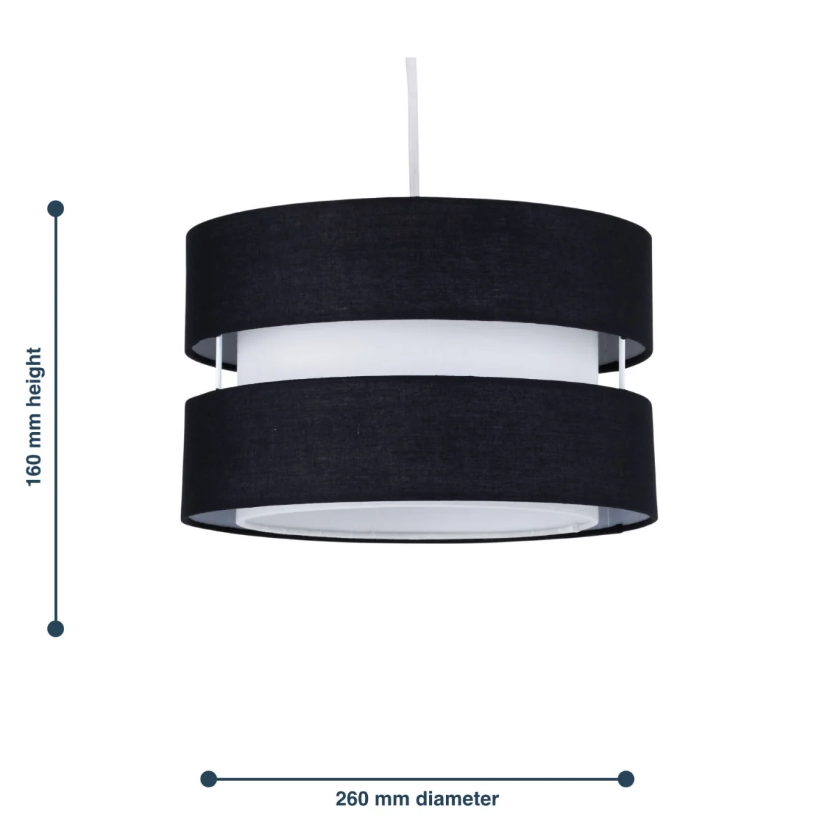 Benni Black 26cm Pendant Shade - Black – image 6
