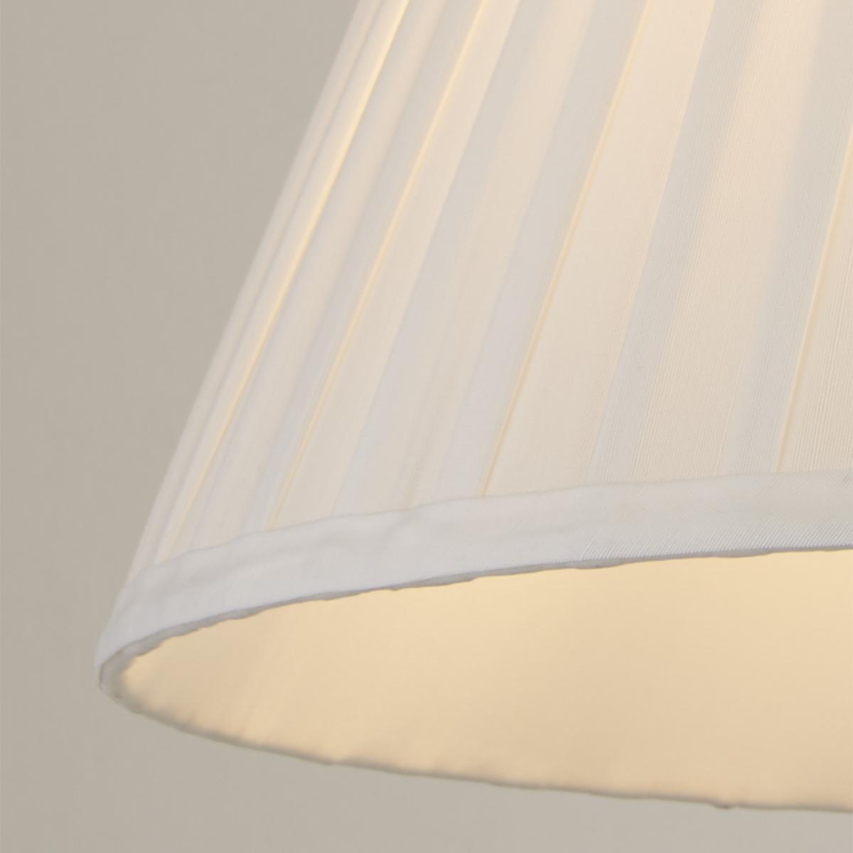 Off White Large Pleated Shade  - White – image 3