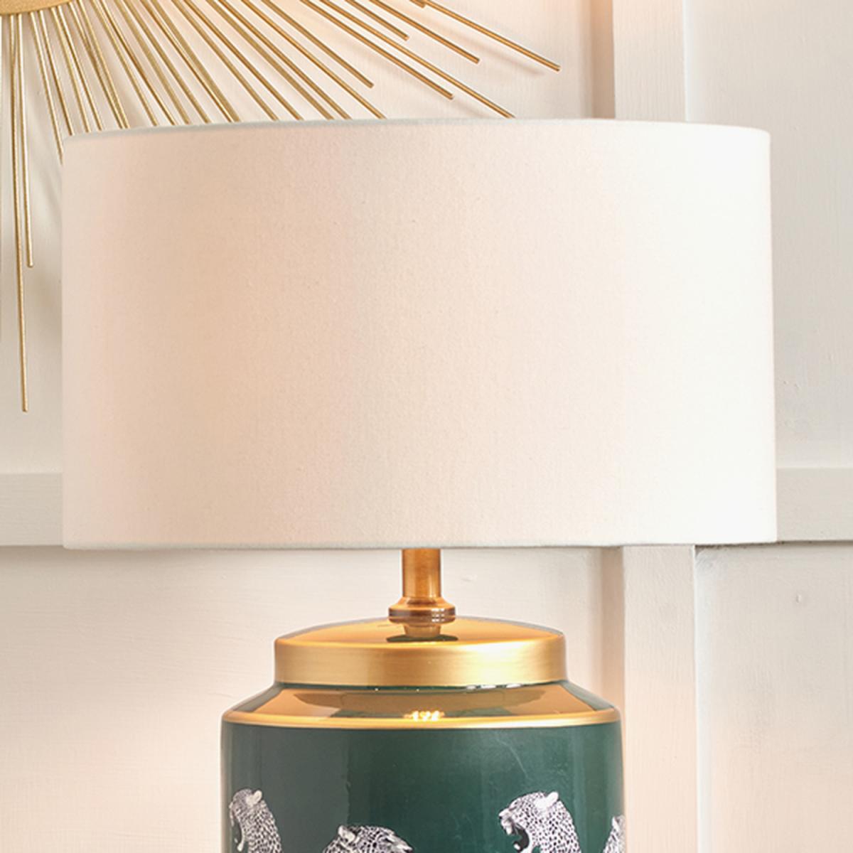 40cm Handloom Cylinder Lamp Shade Floor Table Lampshades - White