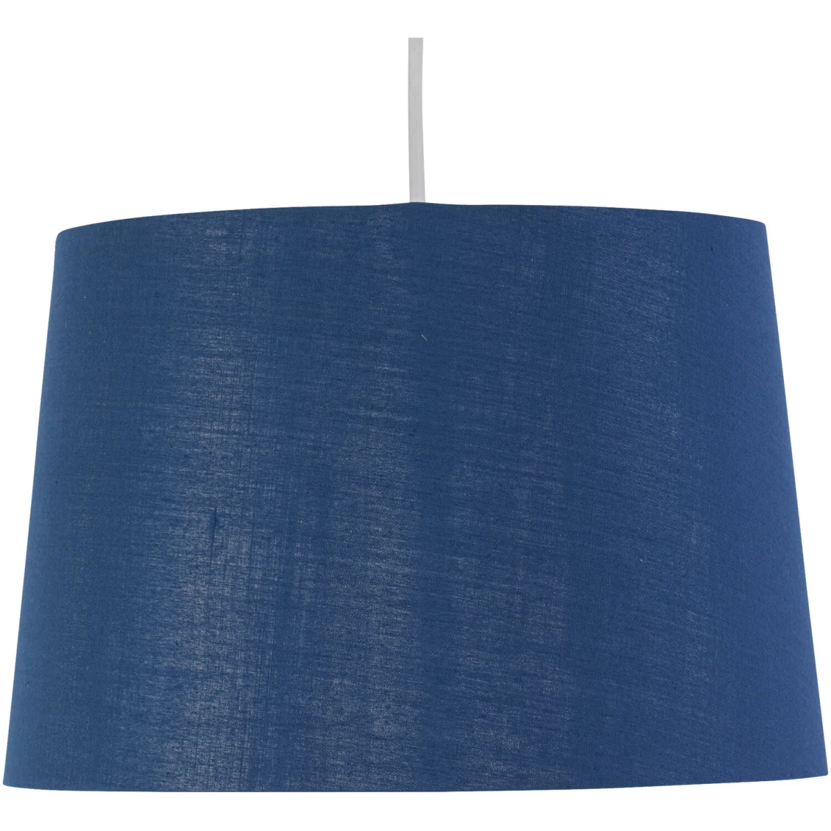 Zoey Easy Fit Fabric Pendant Shade - Navy Blue Cotton With Chrome Inner Detail – image 3