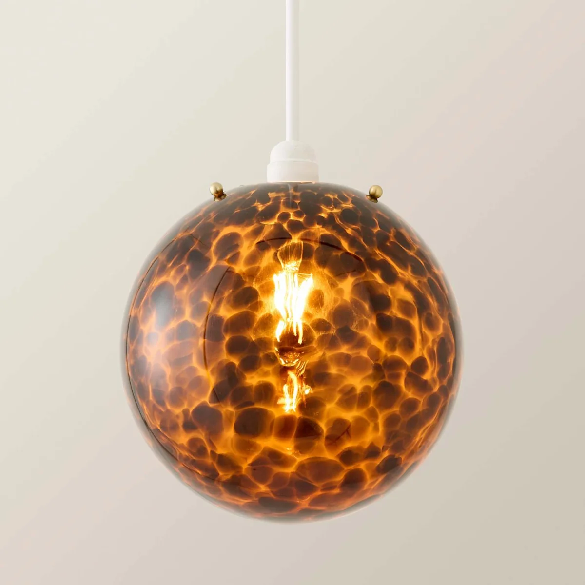 Chiara Leopard Print Glass Easy Fit Pendant Shade - Leopard – image 4
