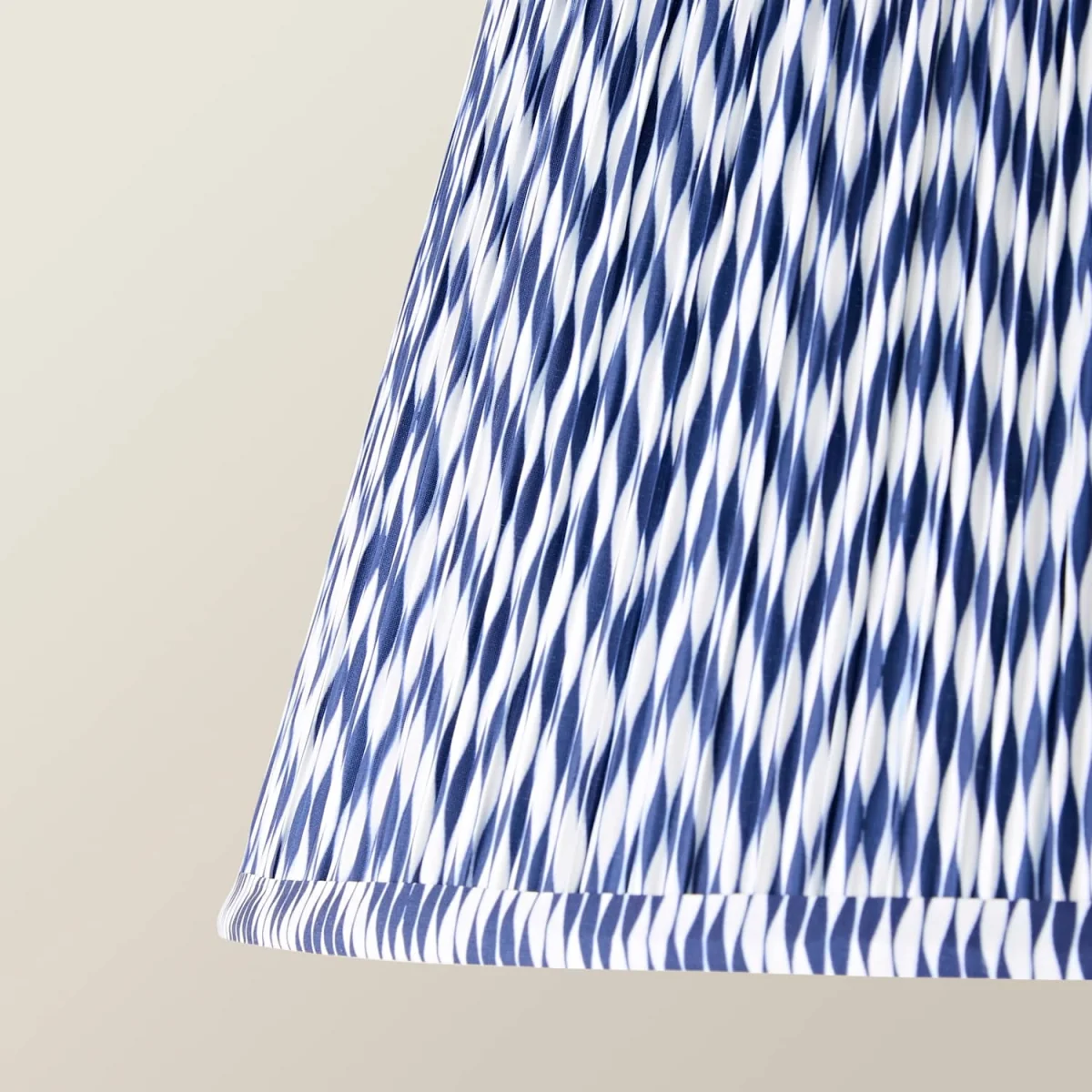 Saffira Large Pleated Chevron Taper Shade - Navy / No - Navy Blue – image 5