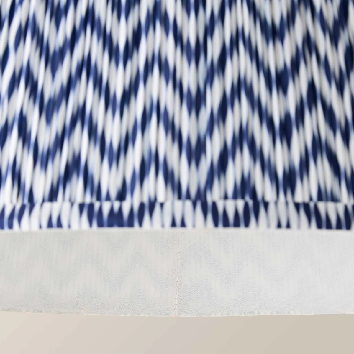 Saffira Large Pleated Chevron Taper Shade - Navy / No - Navy Blue – image 6