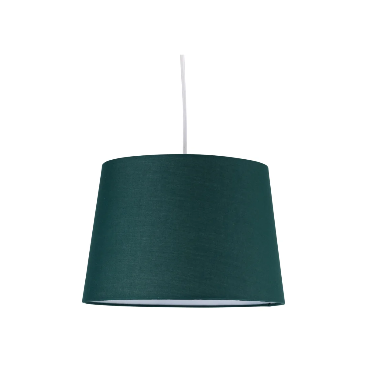 Dark Green Cotton 28cm Tapered Cylinder Pendant Or Lamp Shade - Green – image 1