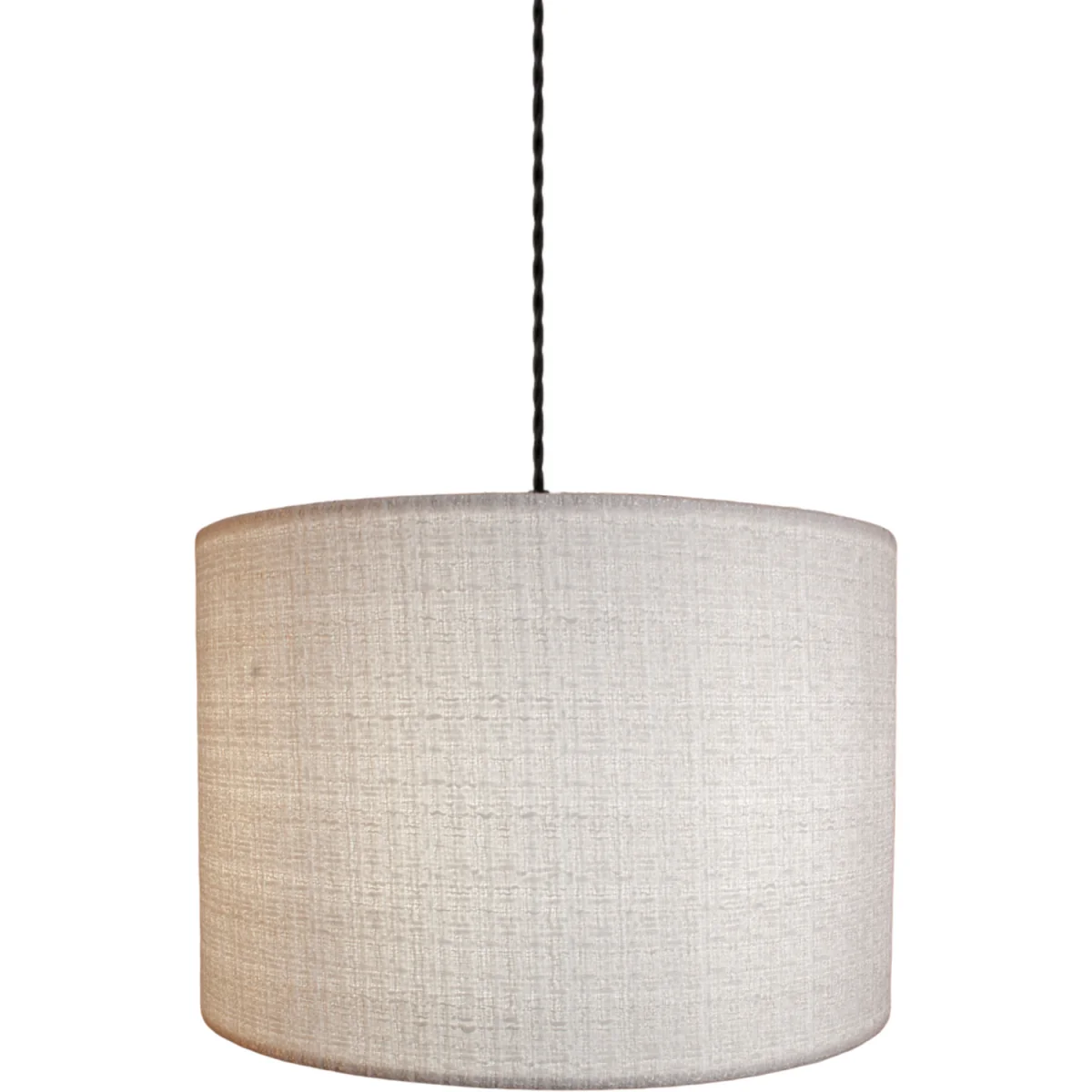 CGC Messina White Luxury Cotton 30cm Drum Lampshade - White – image 2