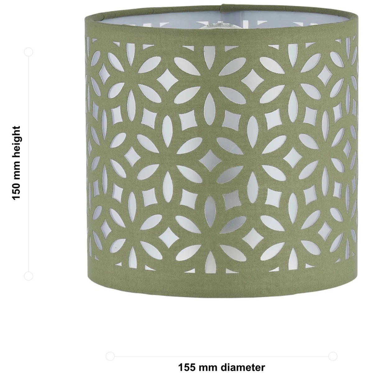 Sage Green Laser Cut 15.5cm Table Lamp Shade - Sage Green – image 4
