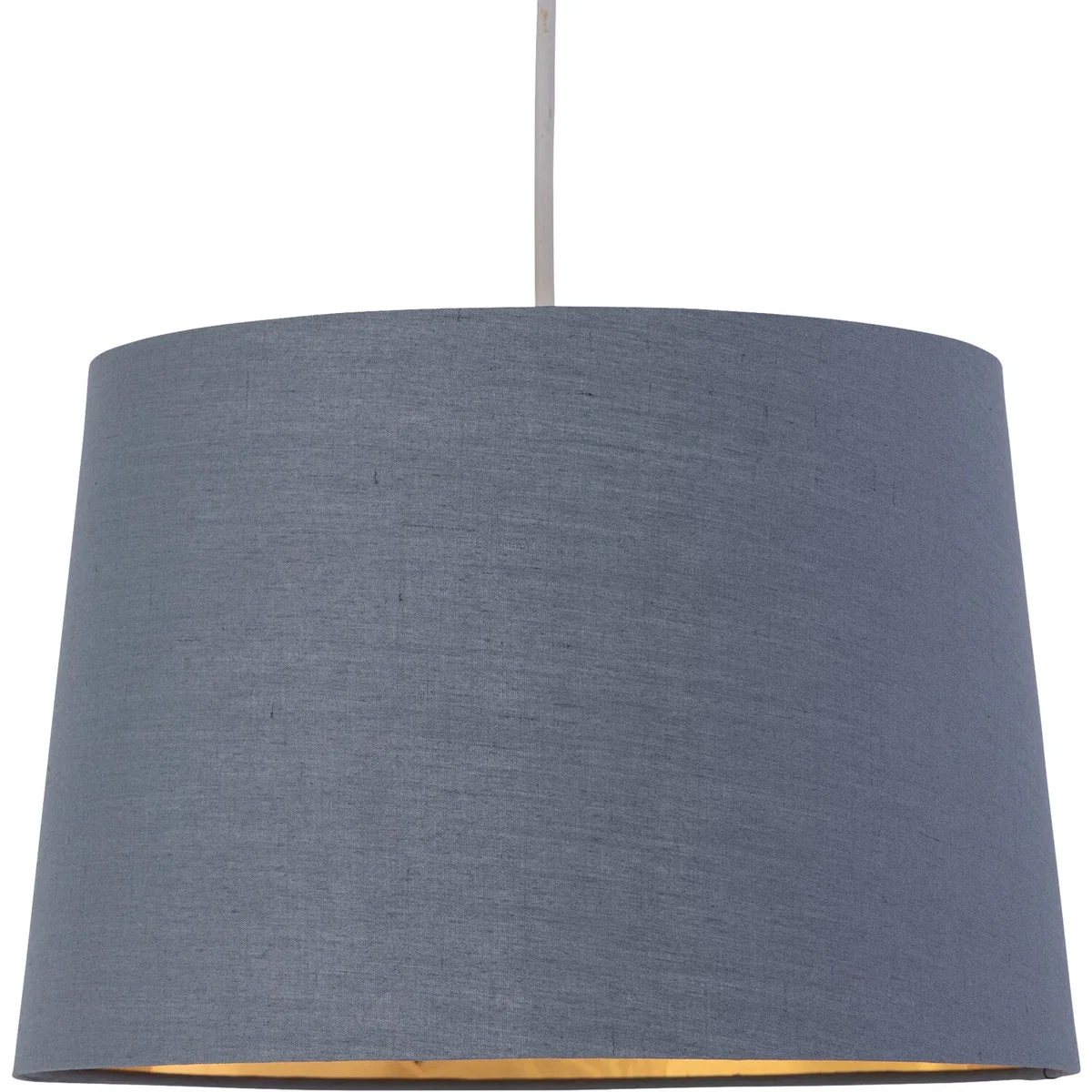 Set Of 2 Zoey Dark Grey With Gold Easy Fit Pendant Or Lamp Shades - Dark Grey – image 3