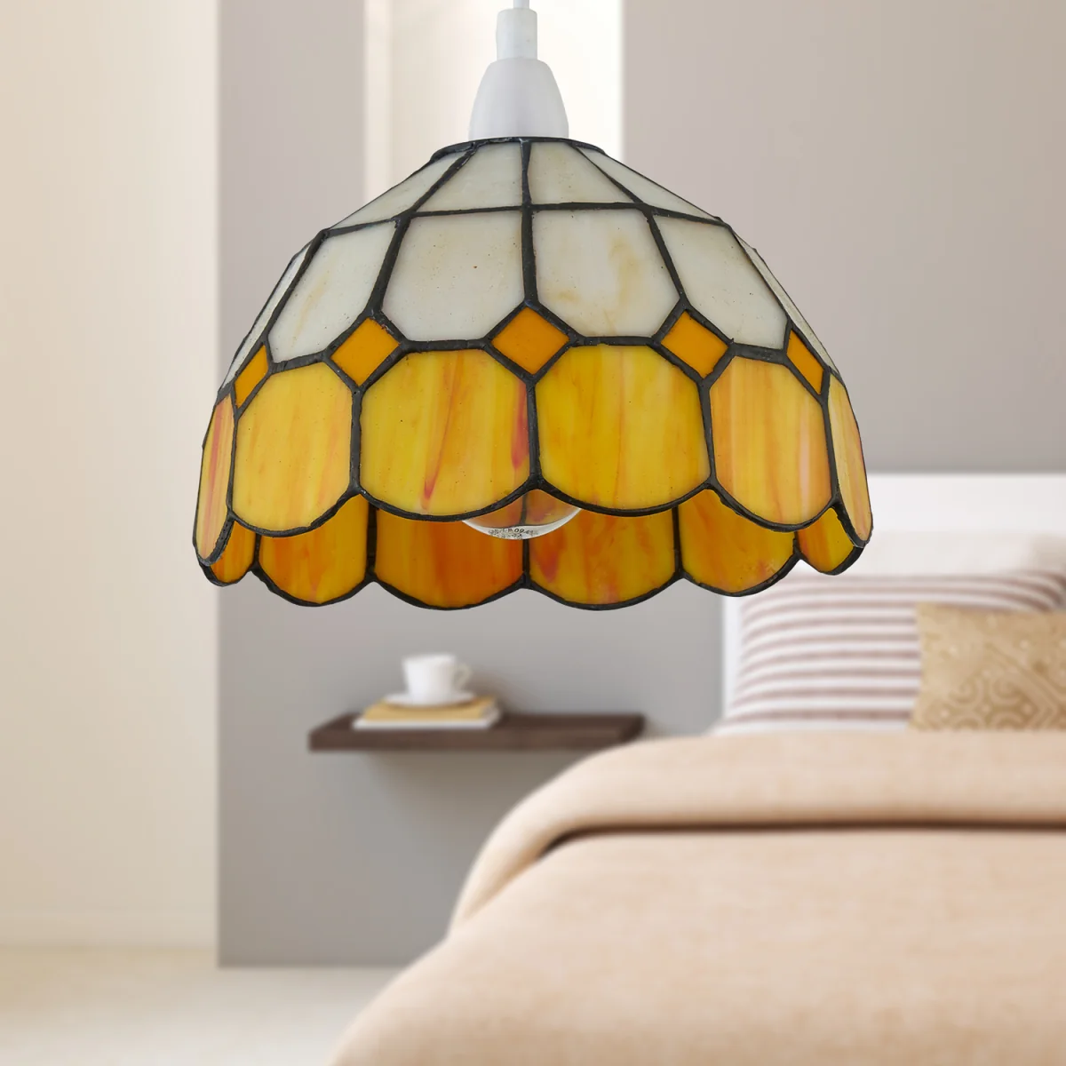 Oxford Easy Fit Glass Pendant Shade - Tiffany Decorated Glass – image 6