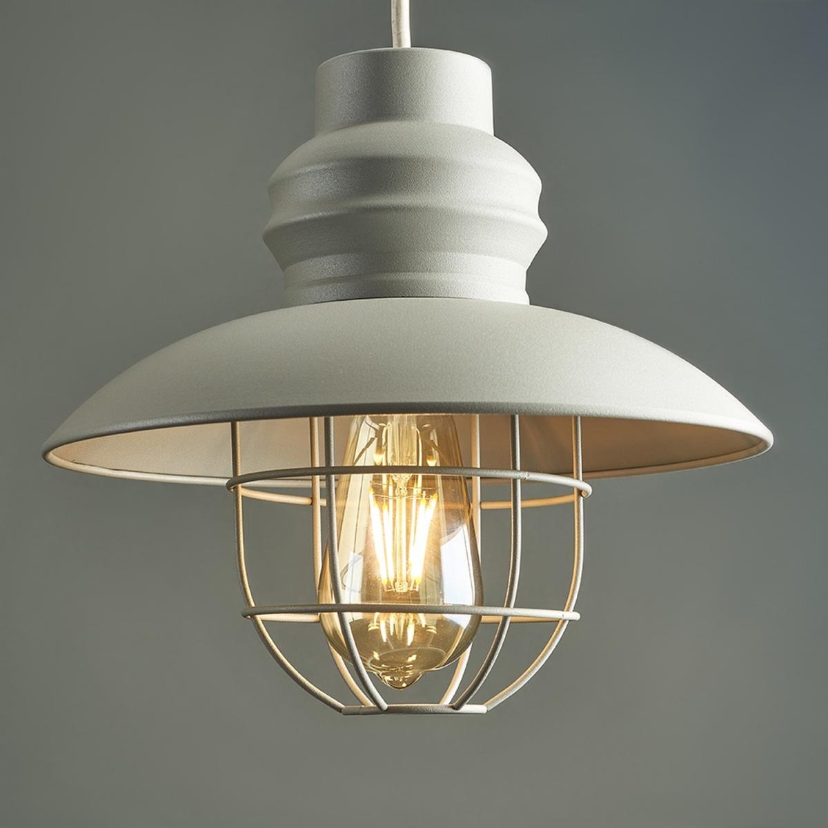 Modern Cement Grey Stone Effect Fisherman's Style Ceiling Pendant Light Shade - Cement – image 3