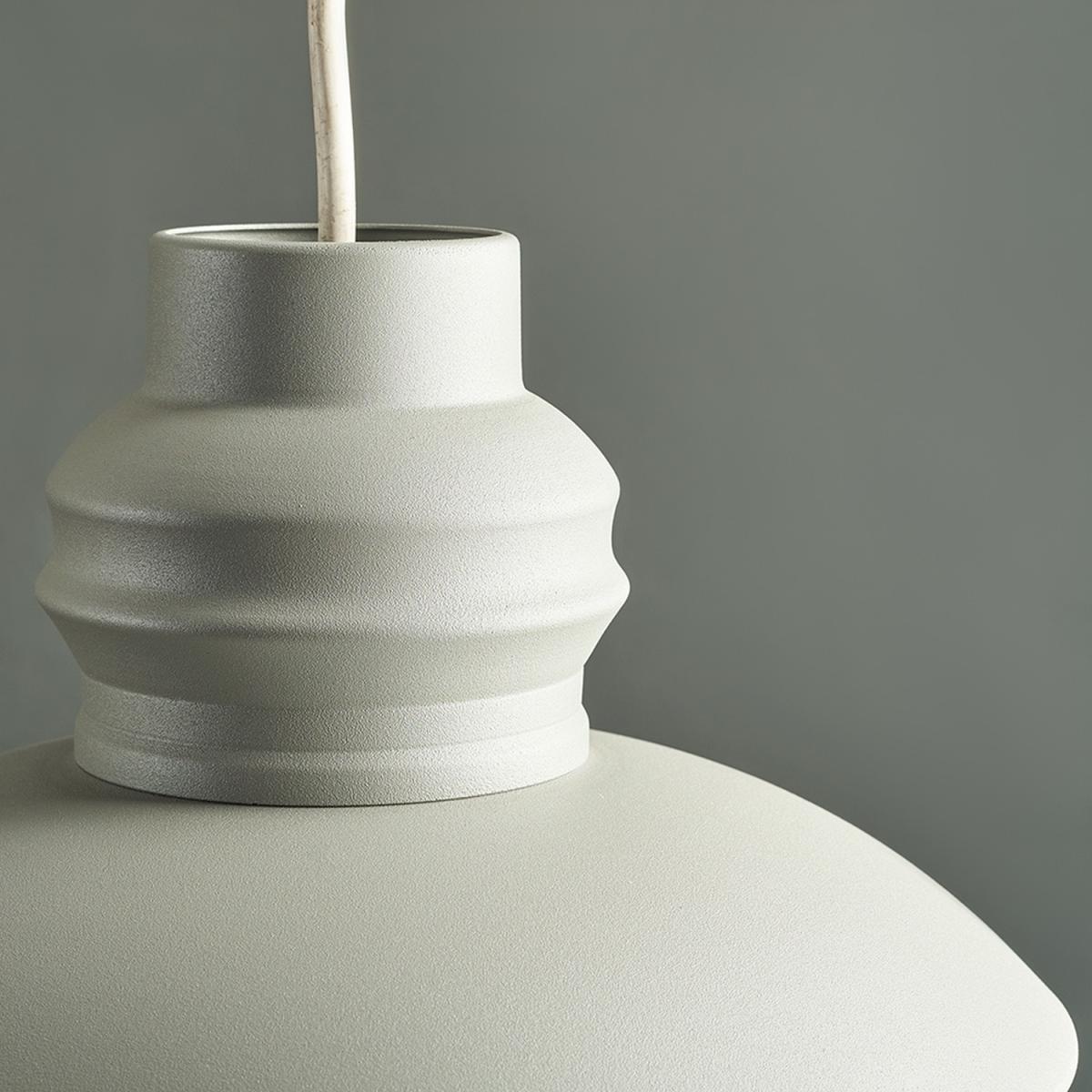 Modern Cement Grey Stone Effect Fisherman's Style Ceiling Pendant Light Shade - Cement – image 4