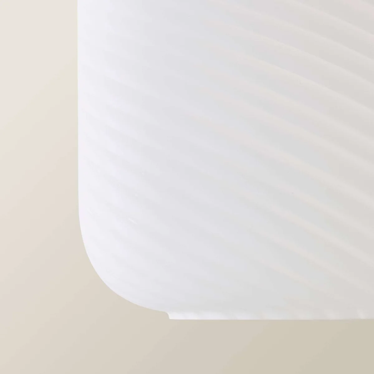 Emery Frosted Oval Swirl Glass Easy Fit Ceiling Lamp Shade - Frosted White / Yes - Frosted White – image 6