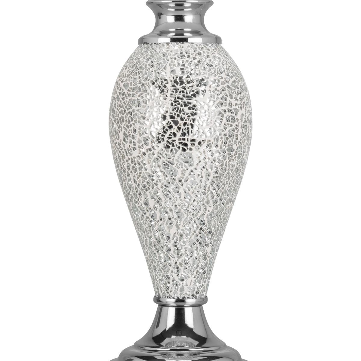 Silver Mosaic Table Lamp - Silver – image 2