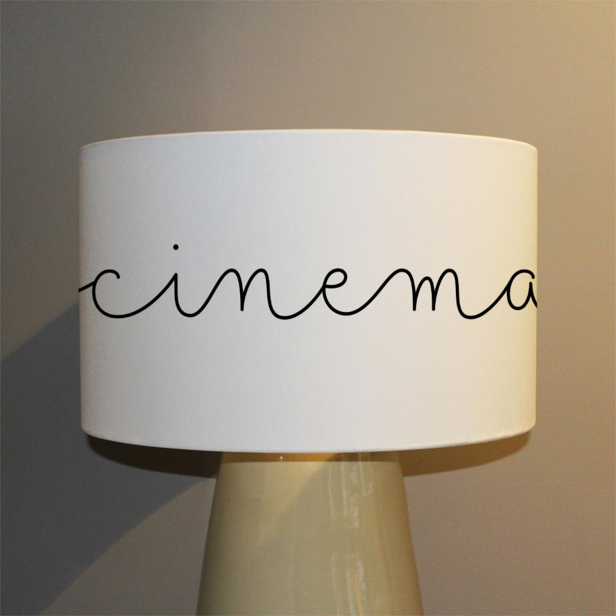 Text Cinema Designer Lamp Ceiling Stylish Shade - White / 40cm – image 2