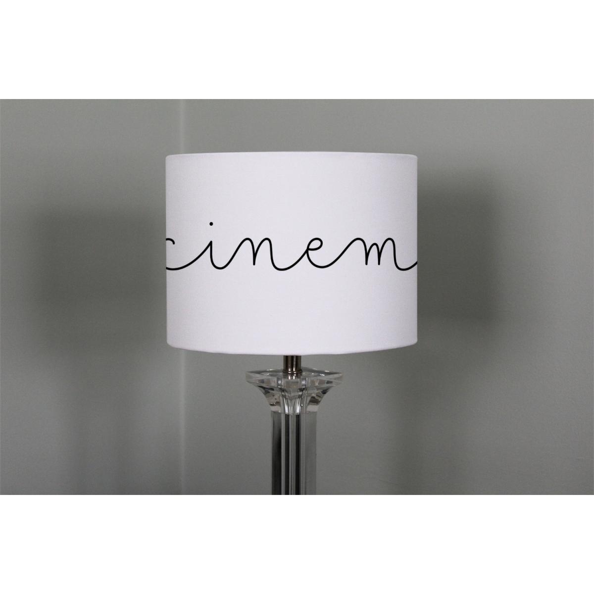 Text Cinema Designer Lamp Ceiling Stylish Shade - White / 40cm – image 3
