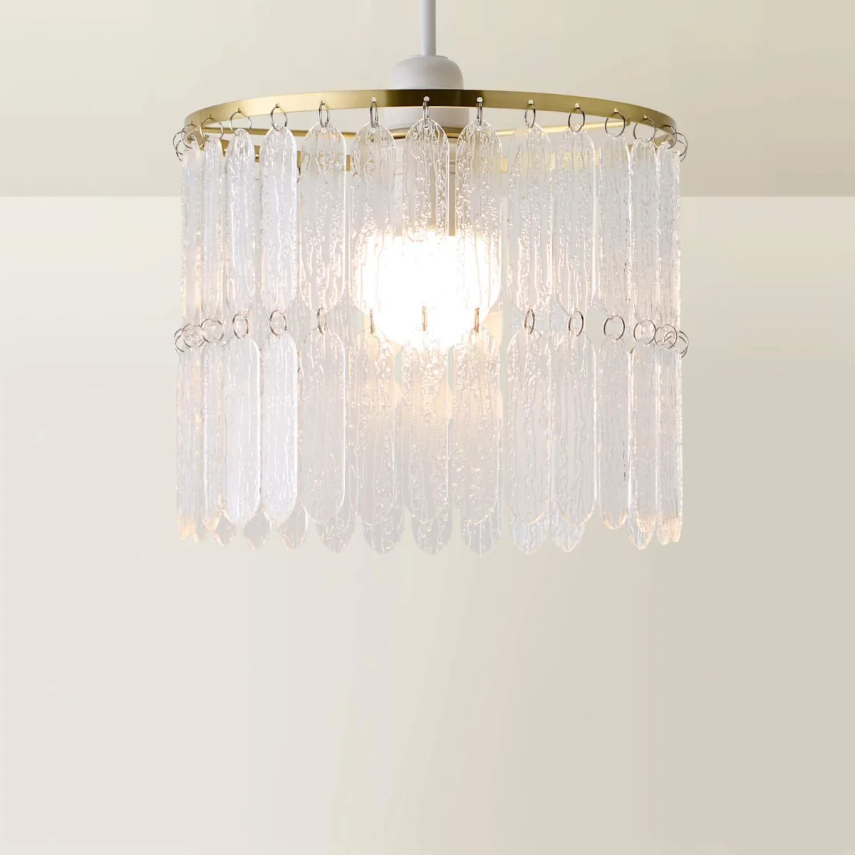 Aldgate Textured Acrylic Ceiling Lamp Shade - Gold / Plastic – image 4