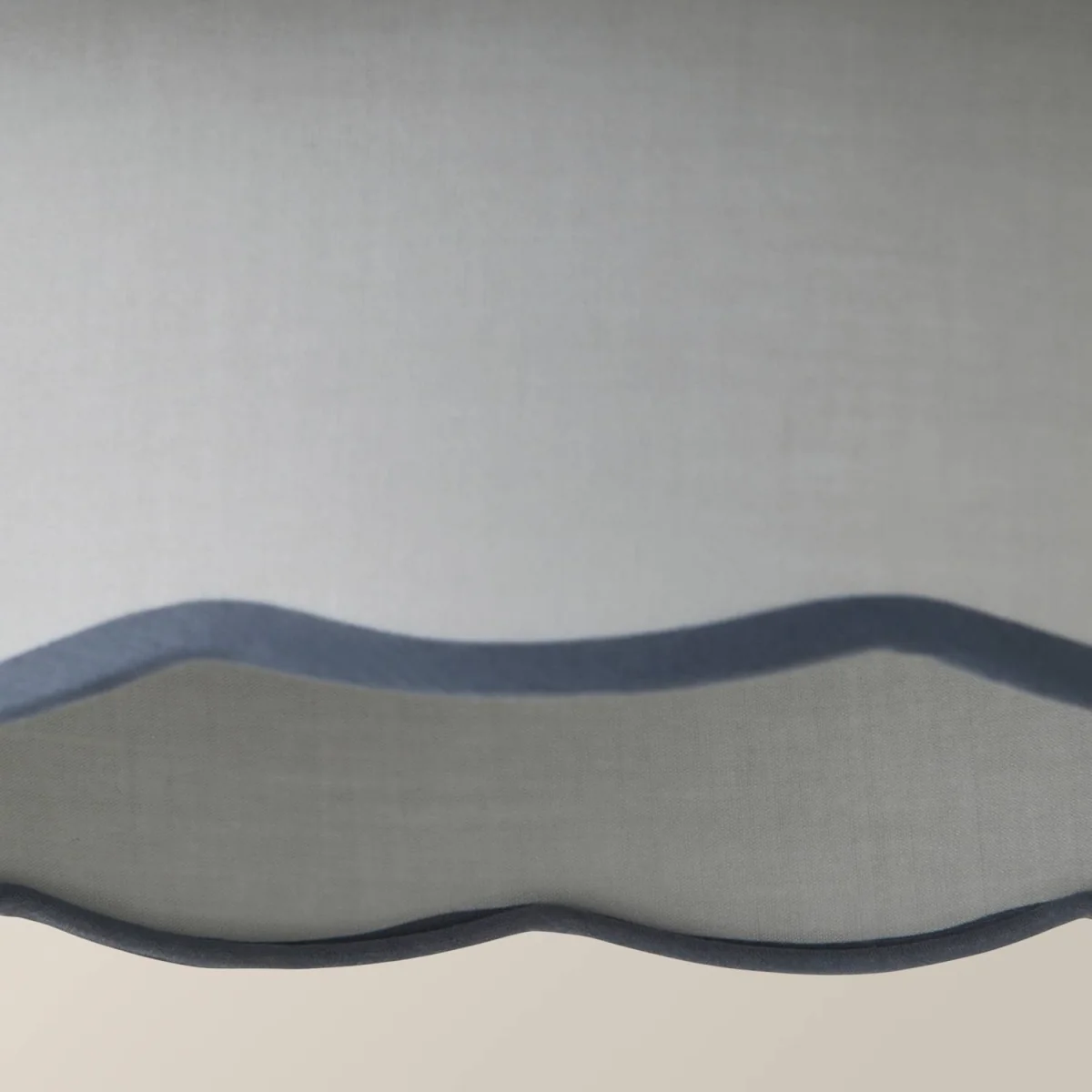 Sloane 2 Tier Colour Clash Scallop Ceiling Lamp Shade - Grey / Plastic – image 5