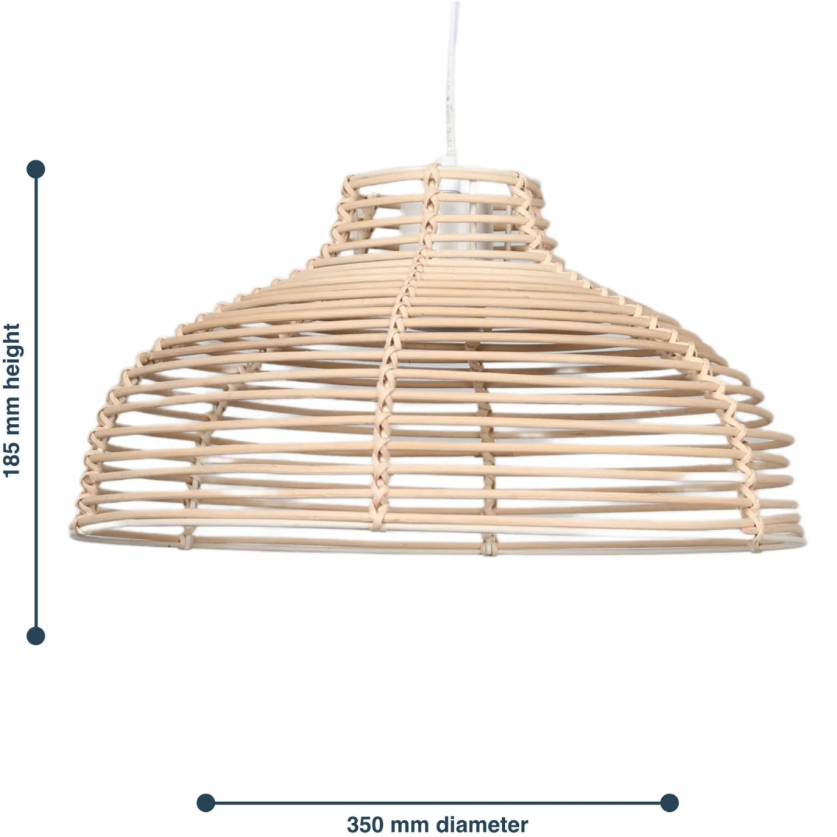 Katrina Easy Fit Pendant Shade - Natural Rattan – image 2