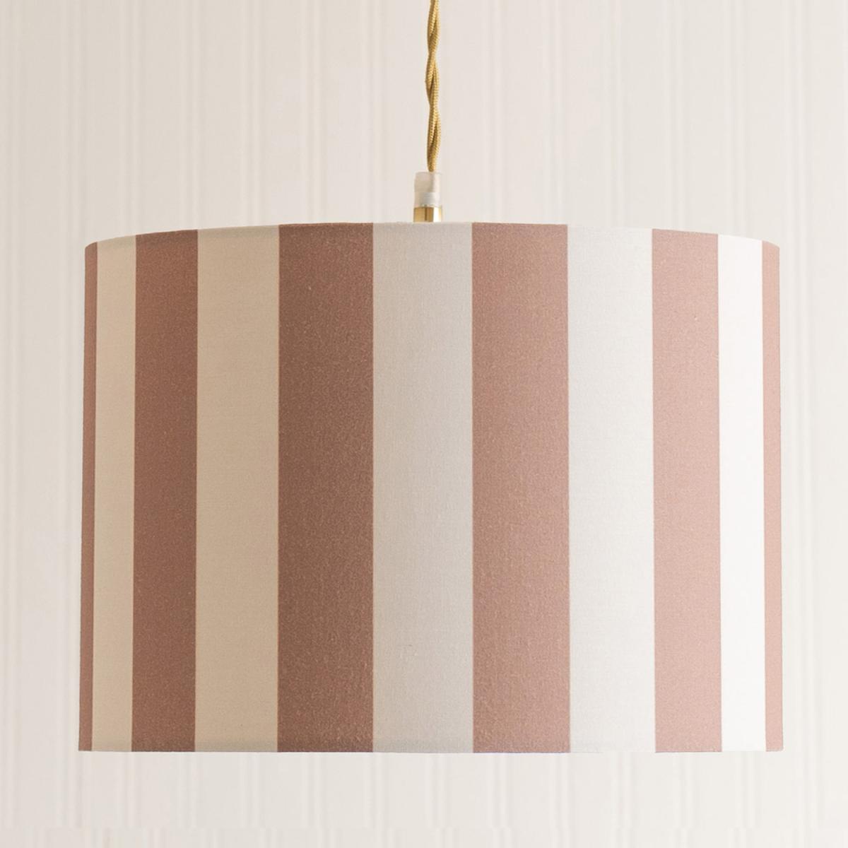 Callie Large Colour Clash Ceiling Drum Lamp Shade - Neutral