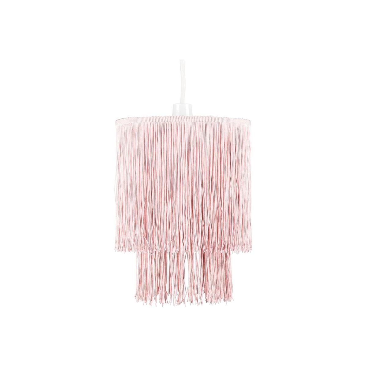 Modern 2 Tier Pink Tassel Ceiling Pendant Light Shade - Pink – image 1