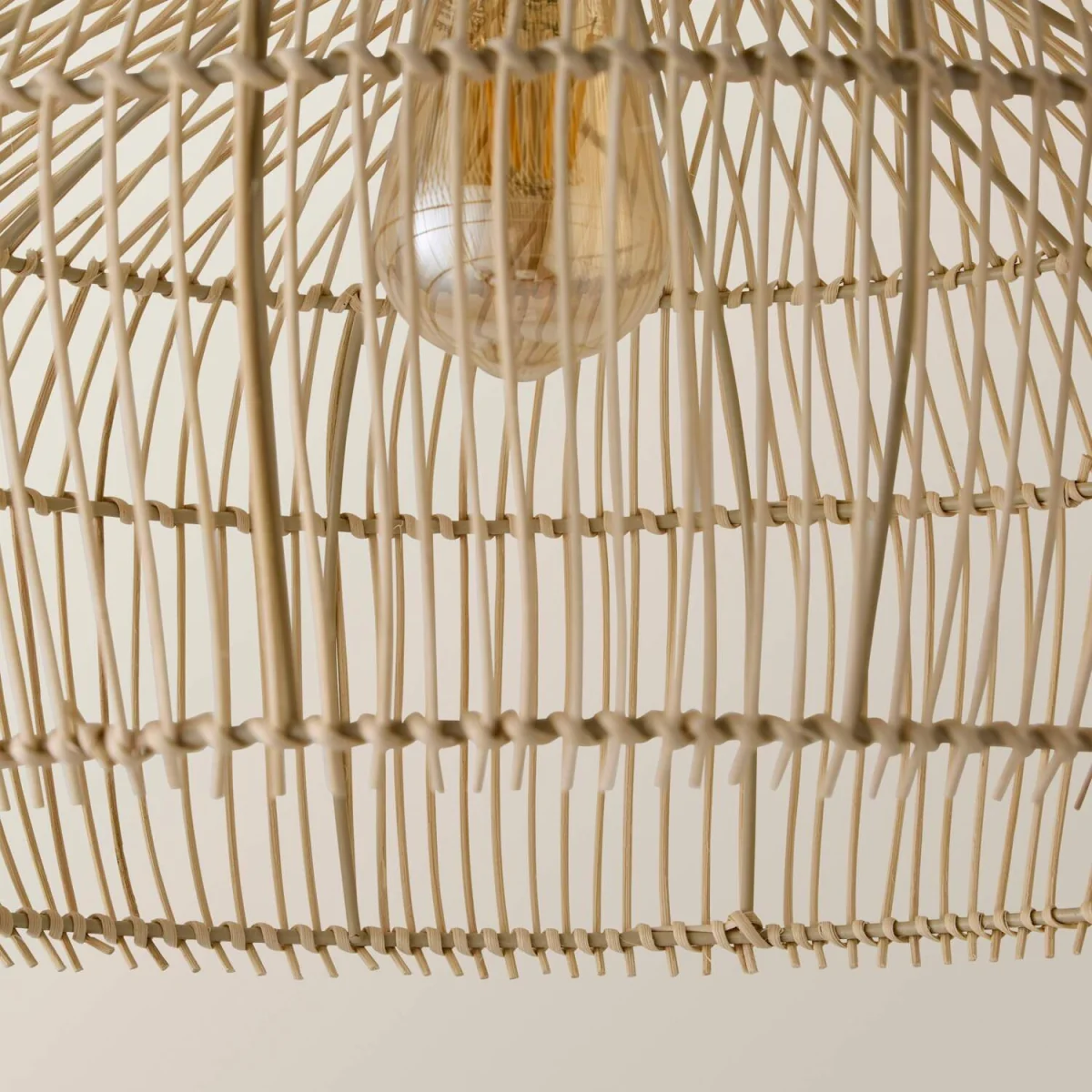 Anais Natural Rattan Wicker Easy Fit Ceiling Lamp Shade / Yes - Natural / No – image 5