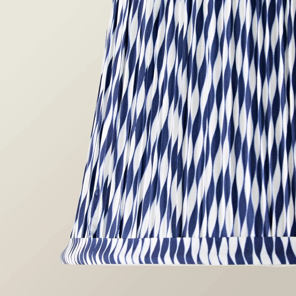 Saffira Small Pleated Chevron Taper Shade - Navy Blue – image 6