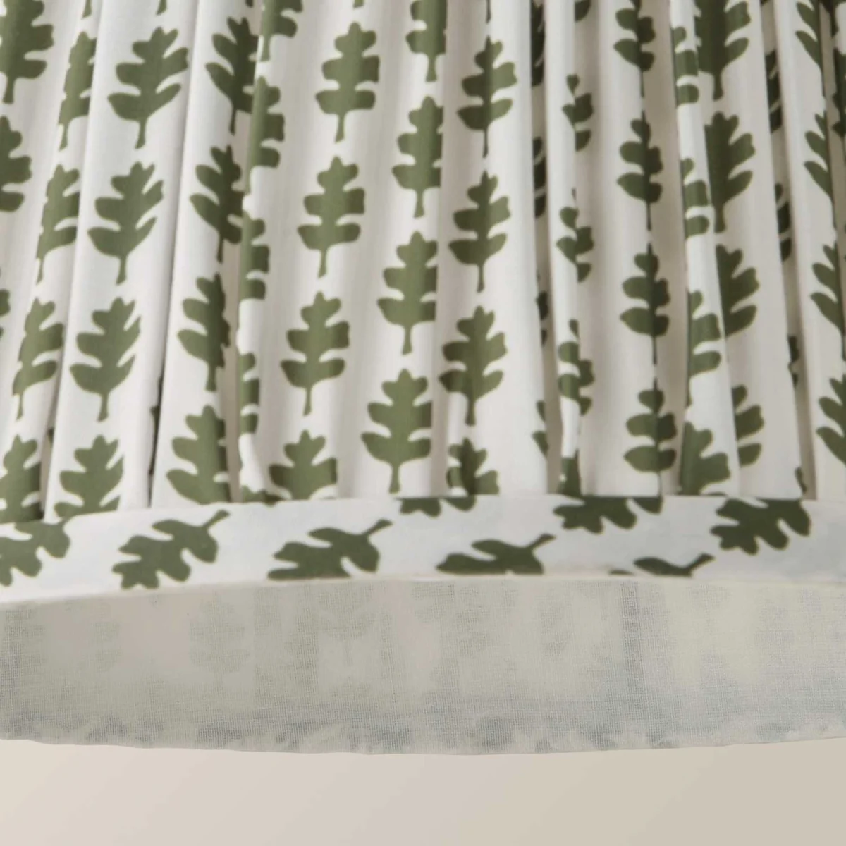 ValueLights Grange Small Floral Pleated Lamp Shade - Green / Plastic – image 6