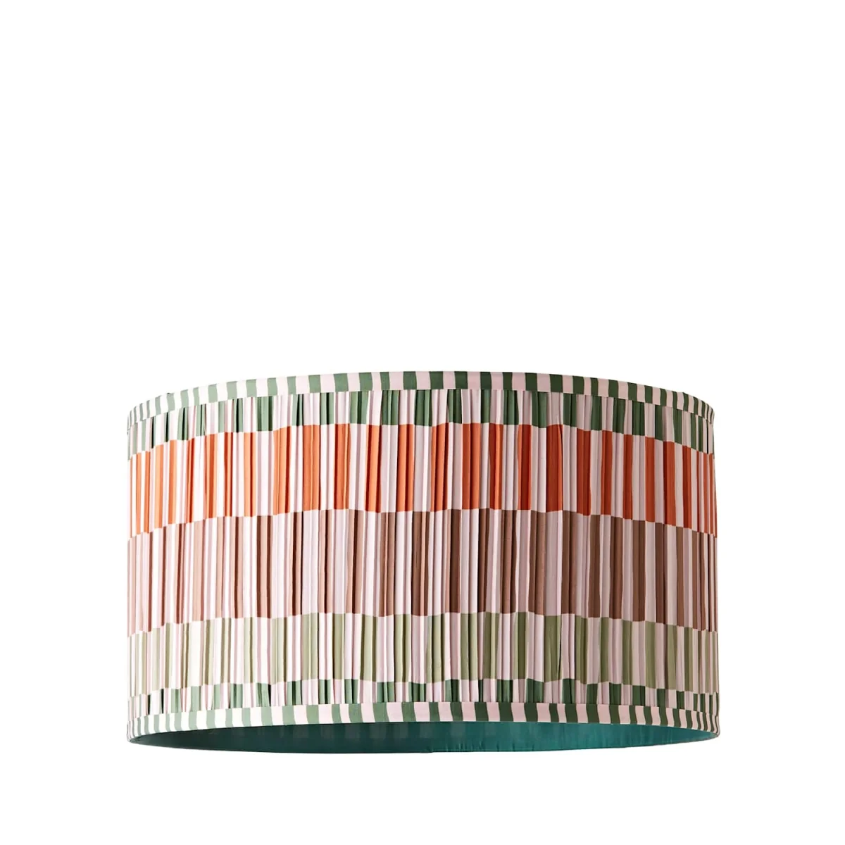 Rae Small Striped Pleated Drum Ceiling Lamp Shade - Multicolour / 45cm / 0.51kg – image 2