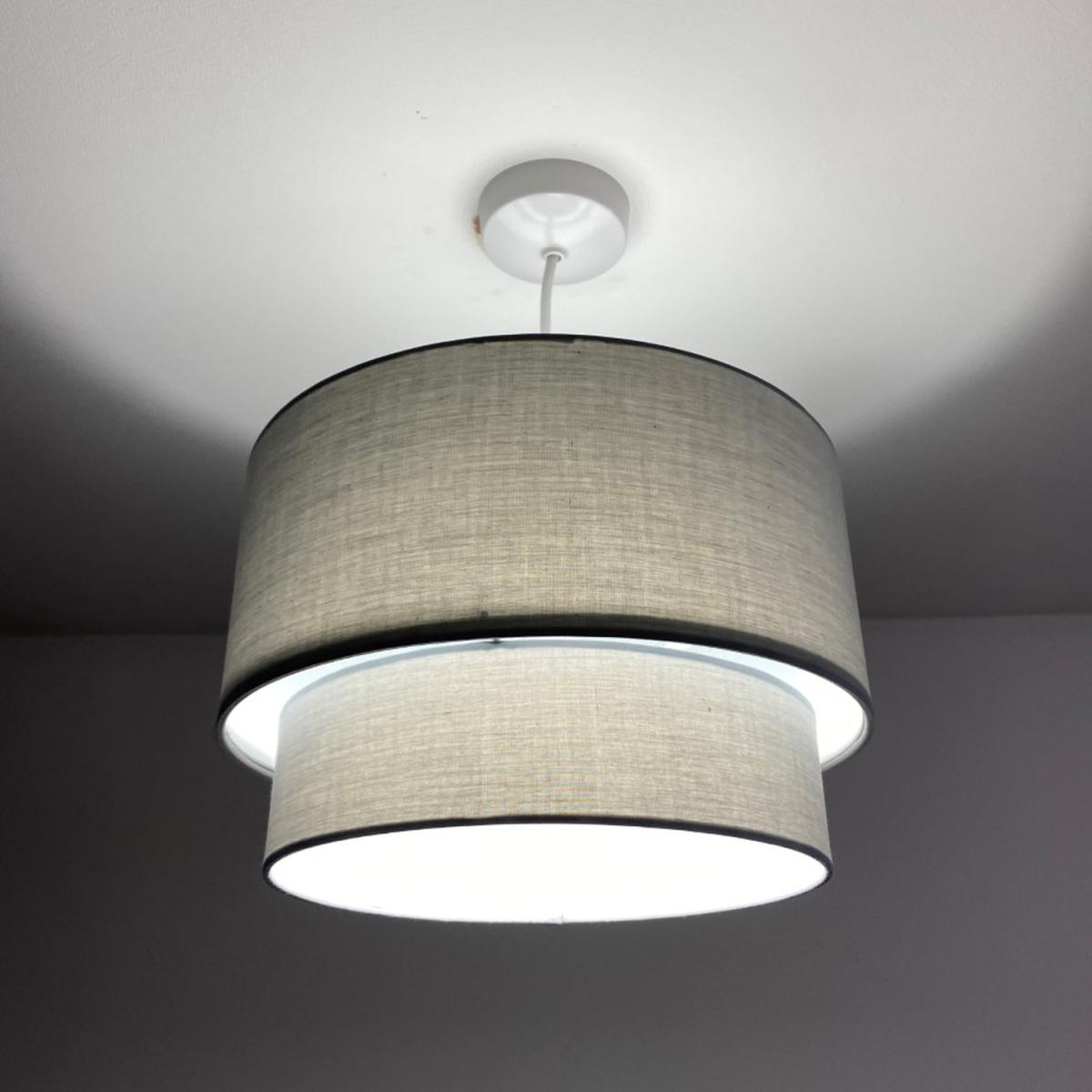 CGC KIMBER Grey and White Inner Two Tier Ceiling Shade - grey – image 2