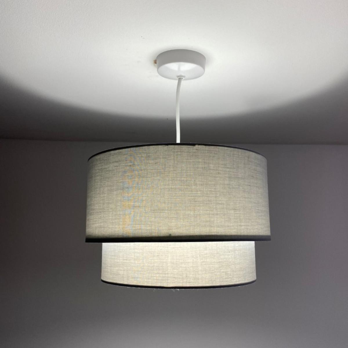 CGC KIMBER Grey and White Inner Two Tier Ceiling Shade - grey – image 3