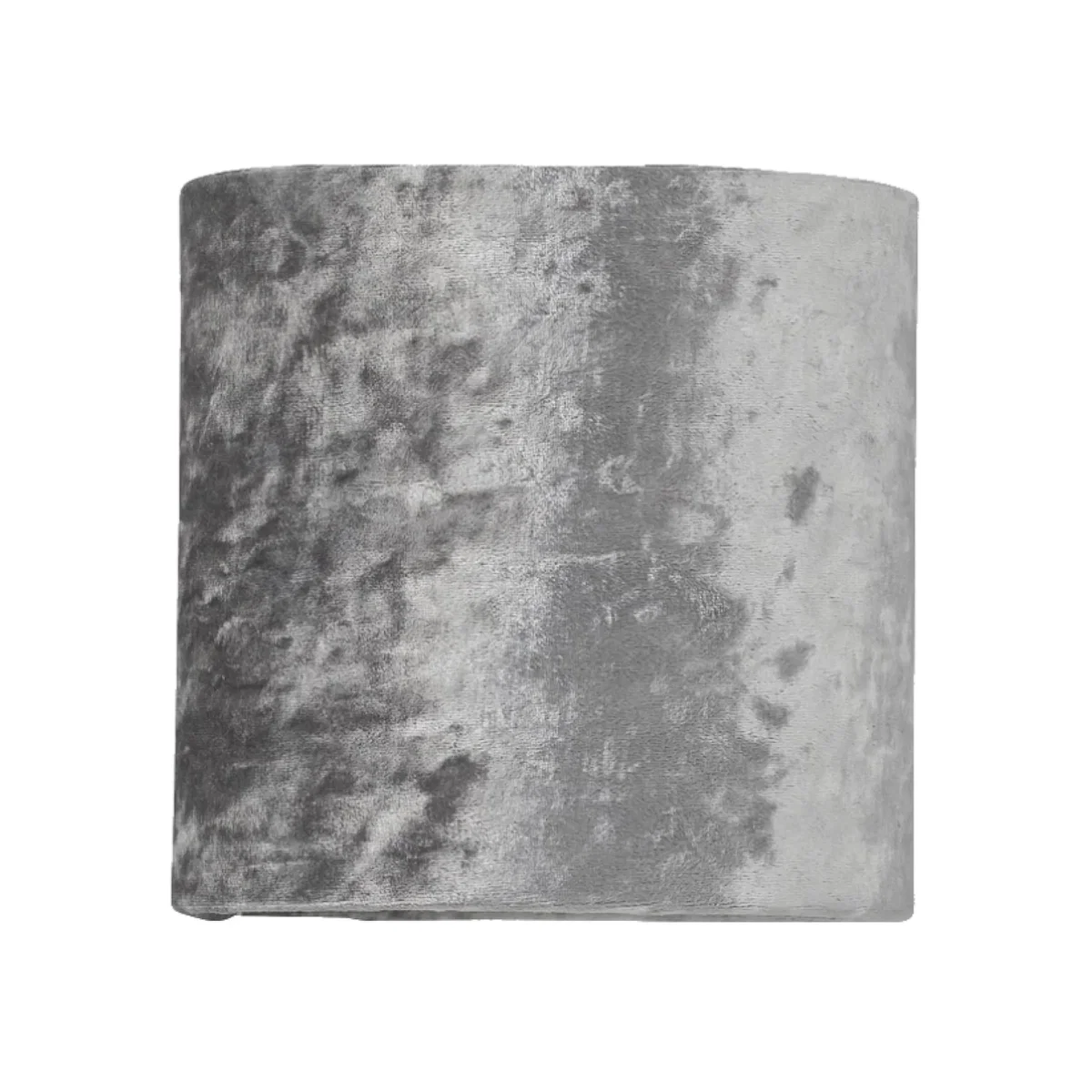 Grey Crushed Velvet 15.5cm Table Lamp Shade - Grey Velvet – image 1