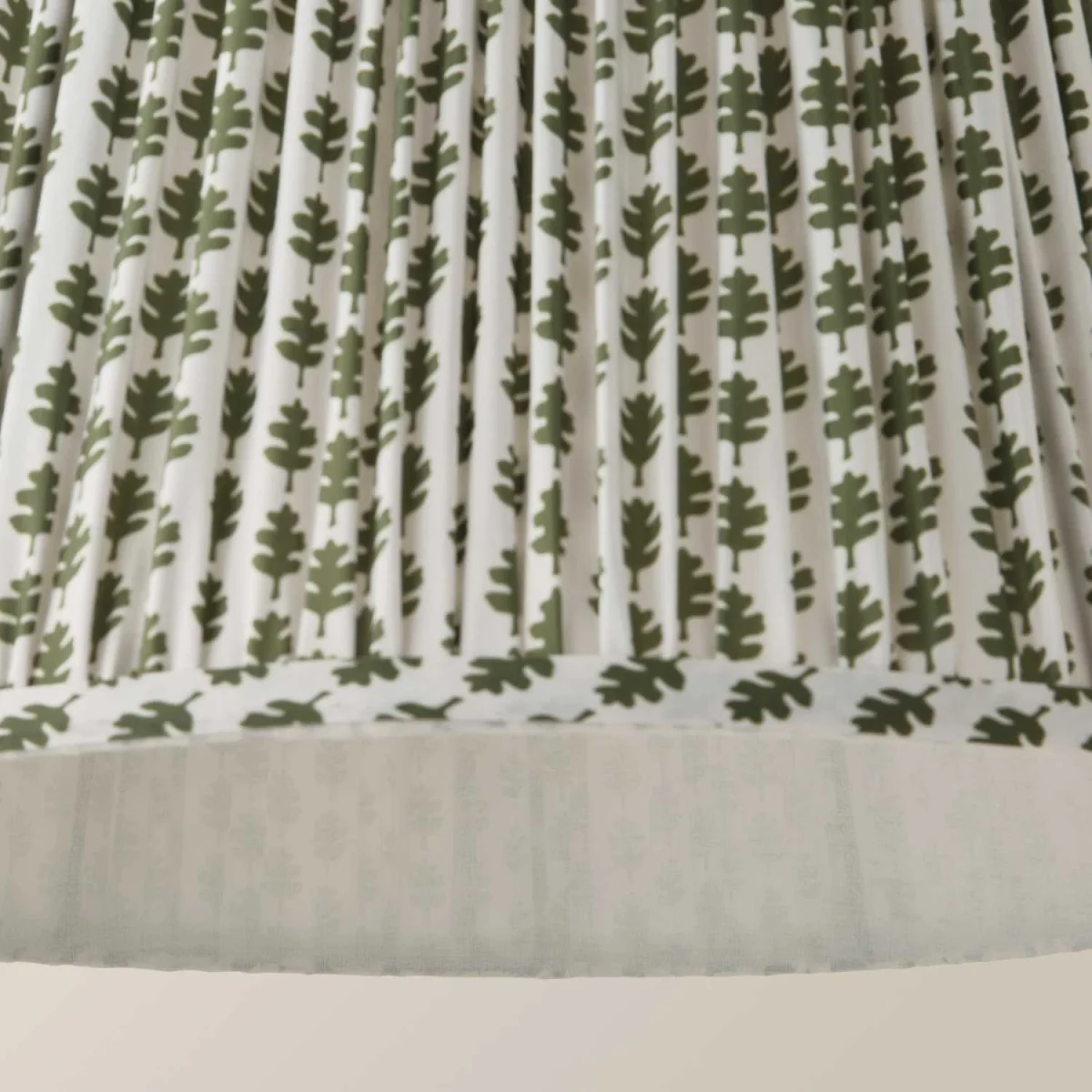 ValueLights Grange Floral Pleated Lamp Shade - Green / Fabric – image 6