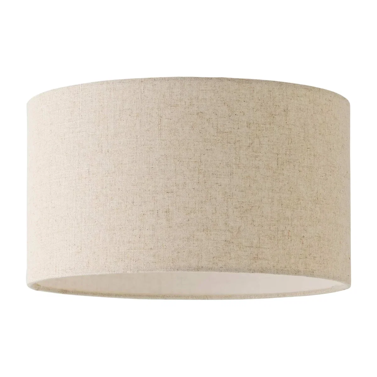 Reni Full Fabric Linen Easy Fit Pendant Drum Lamp Shade - Squat / Yes - Linen / 35cm / 20cm / 350g / No – image 1