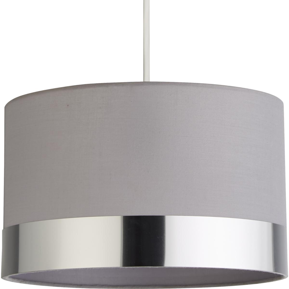 Grey and Chrome band shade  - Grey – image 2