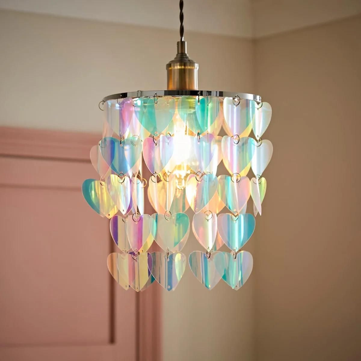 Orla Irridescent Ceiling Lamp Shade - Multicolour / 0.25kg – image 3