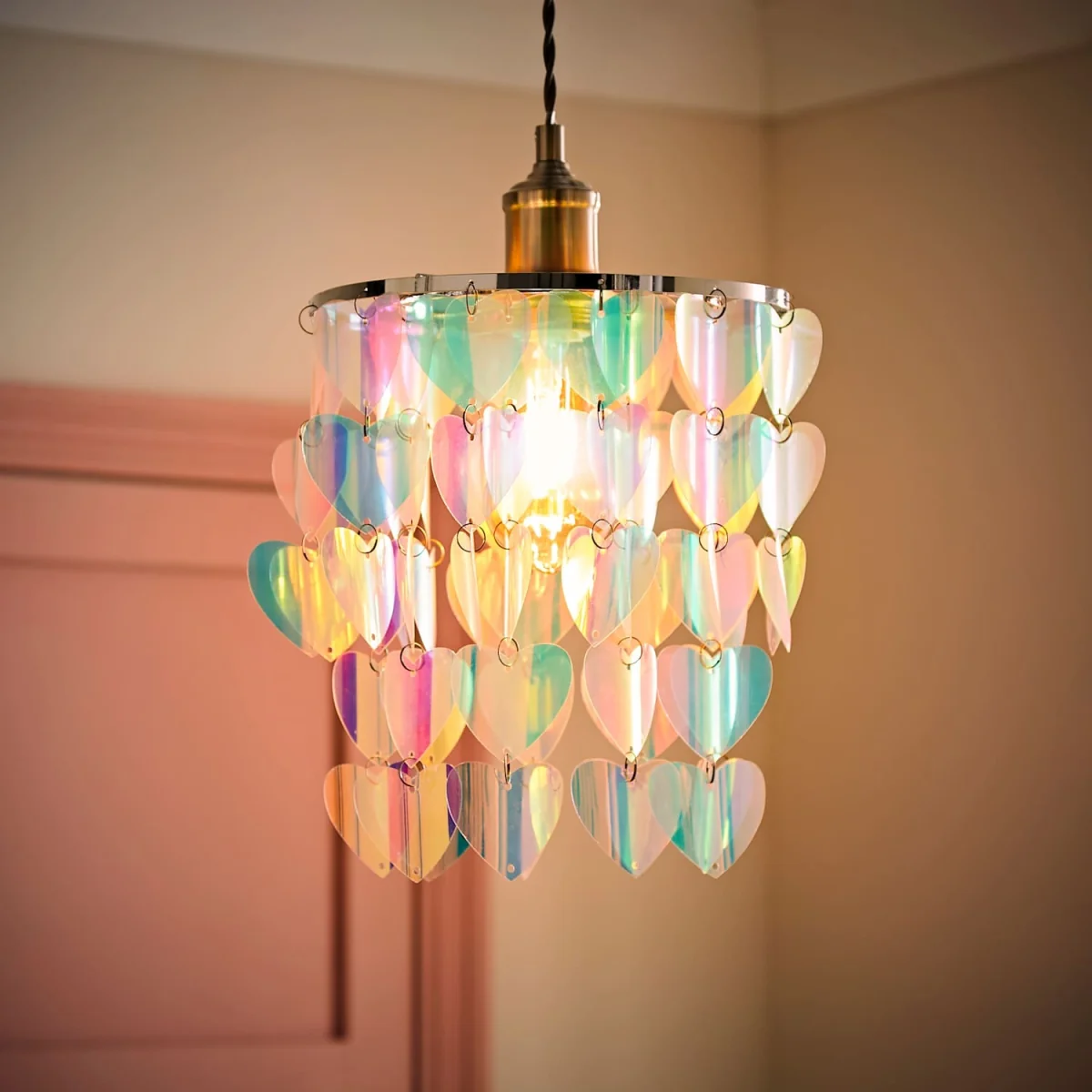 Orla Irridescent Ceiling Lamp Shade - Multicolour / 0.25kg – image 4