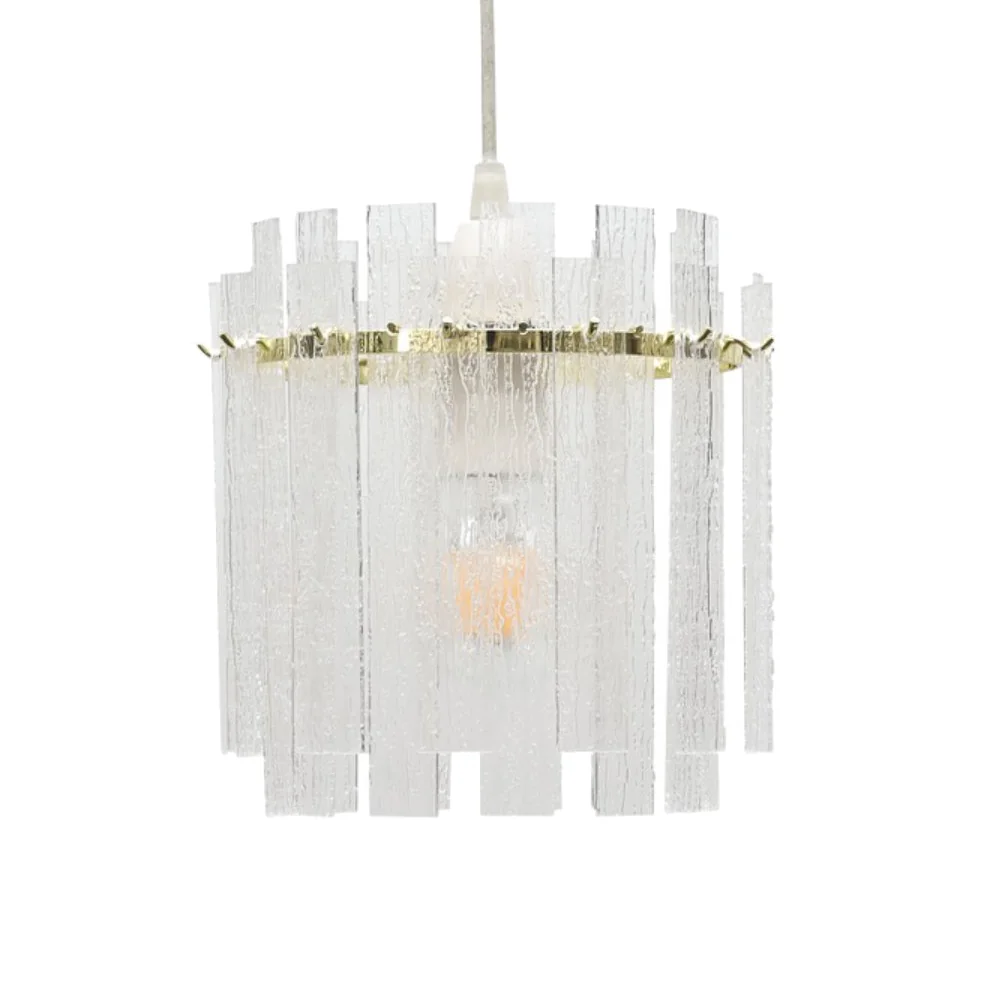 Abi Easy Fit Jewelled Pendant Shade - Frosted – image 1