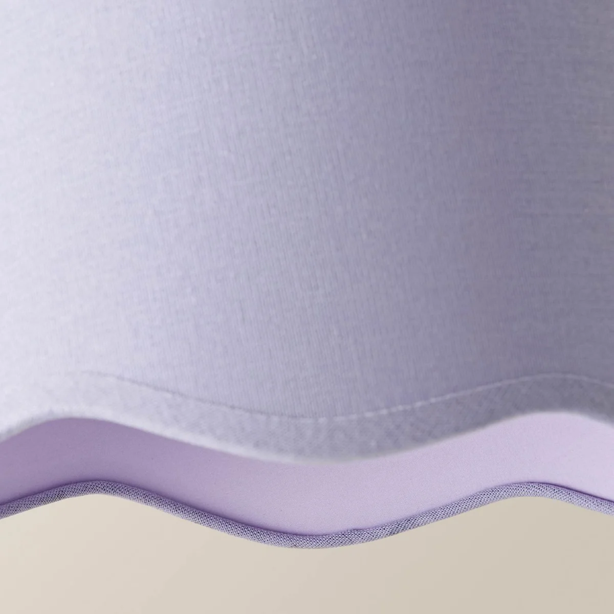 Mabel Small Scallop Edge Linen Lamp Shade - Lilac / 0.2kg – image 6