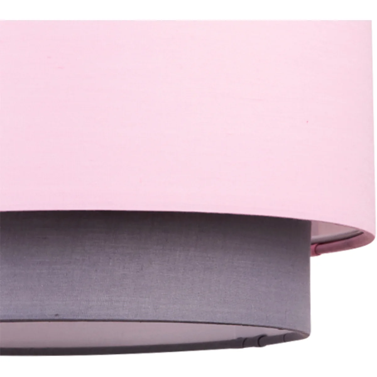 Pair Of Pink & Grey 2 Tier Light Shades - Pink – image 4