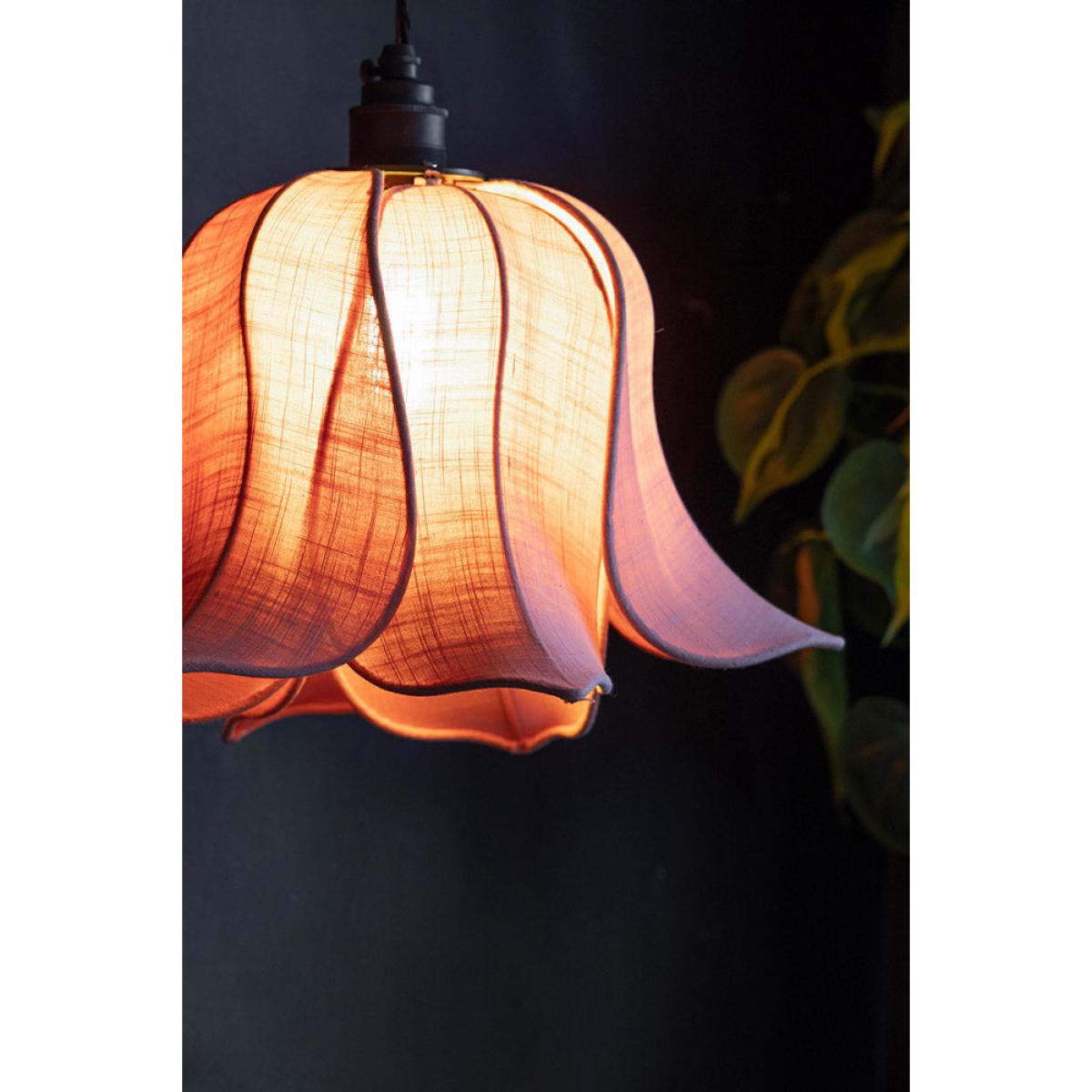 Pretty Pink Petal Leaf Easyfit Lampshade – image 4