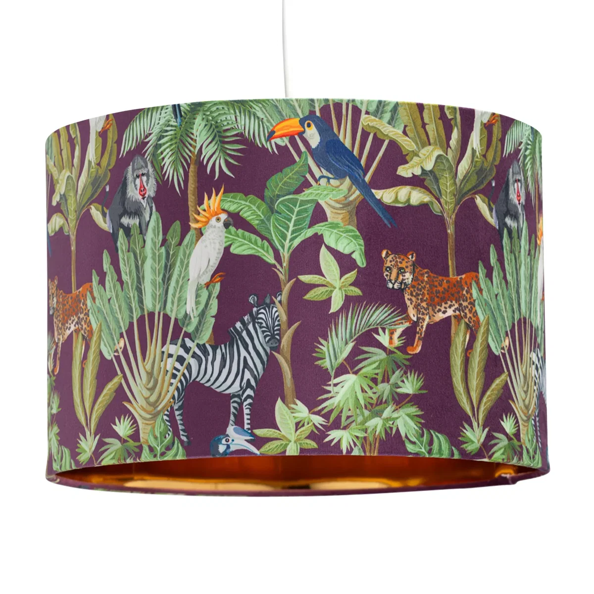 Safari Velvet Safari Design 30cm Pendant Or Table Lamp Shade - Safari – image 1