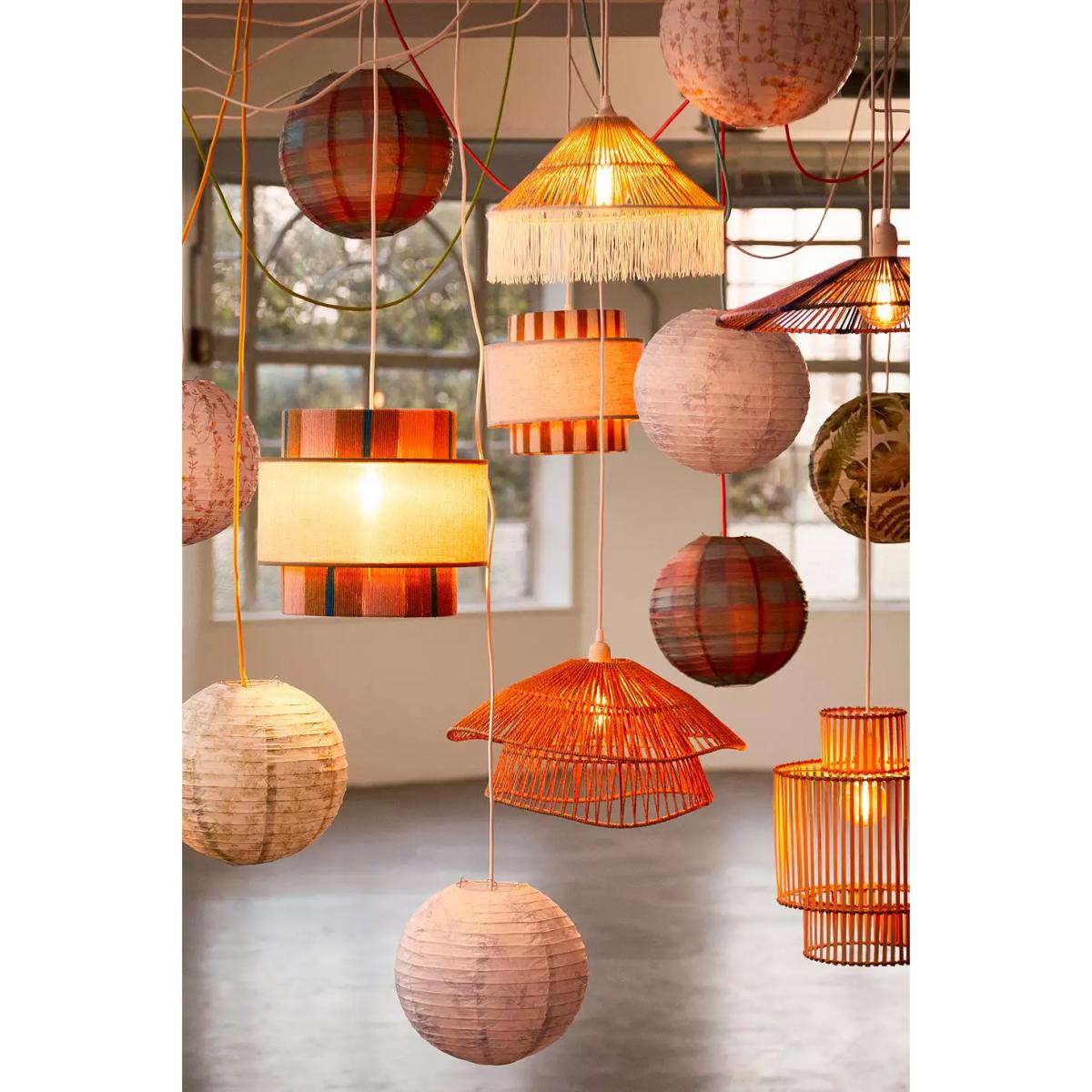 Dolly Paper Lamp Shade - Pink ALL at Urban Outfitters – image 3