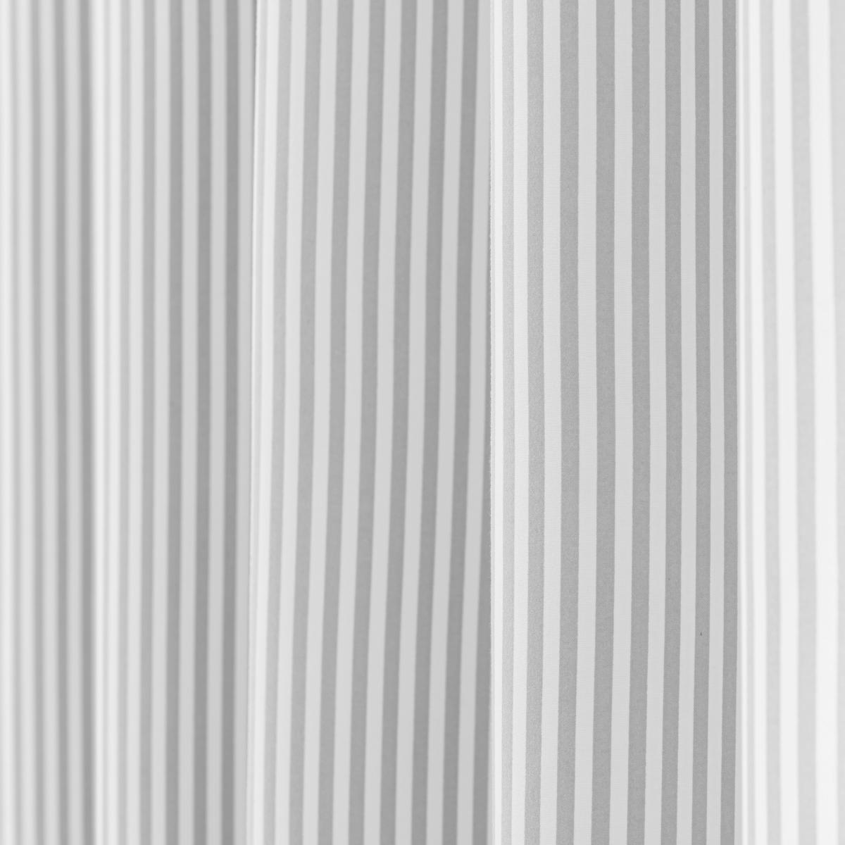 Khai Stripe Grey Blackout Eyelet Curtains Grey – image 3