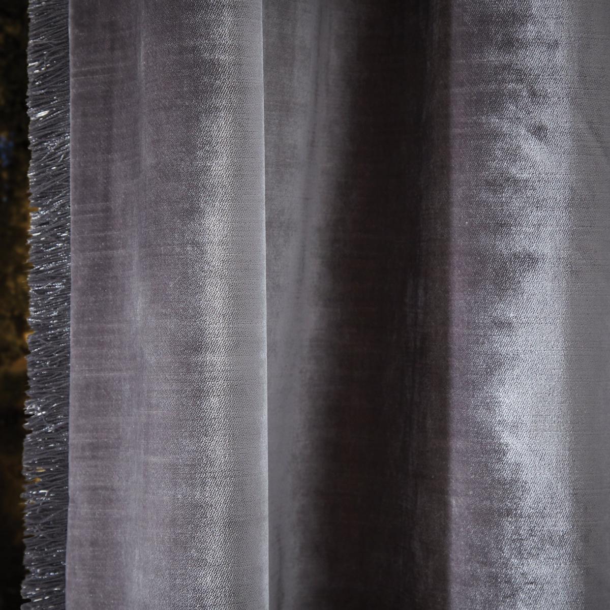 Keston Silver Eyelet Curtains Silver – image 4