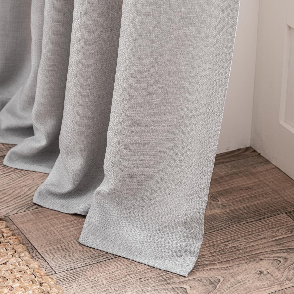 Paris Recycled Silver Eyelet Curtains Silver – image 6