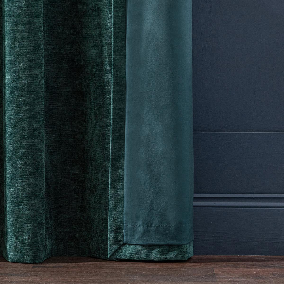 Malden Eyelet Curtain Bottle Green Green – image 5